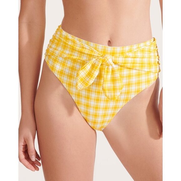 💕VERONICA BEARD💕 Catarina Bandeau Bikini Top (L) + Azoia Tie Waist Bottom (XL) - Picture 9 of 16